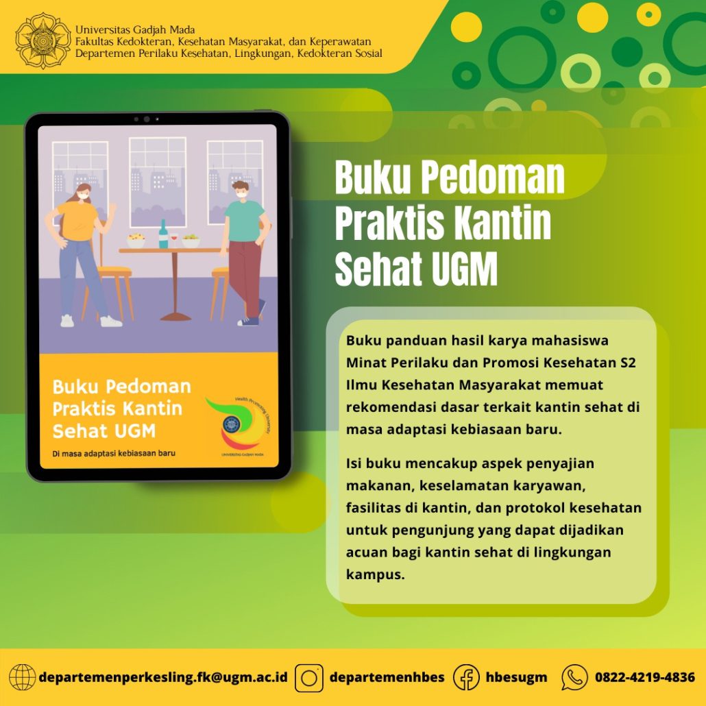 Buku Pedoman Praktis Kantin Sehat Ugm Departemen Perilaku Kesehatan Lingkungan Dan Kedokteran Sosial Ugm